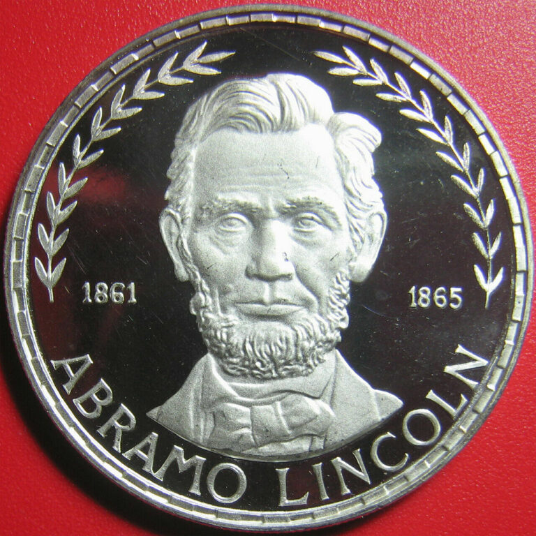 Read more about the article 1970 GUINEA EQUATORIAL 75 PESETAS SILVER PROOF ABRAHAM LINCOLN MINT=4 390 COINS