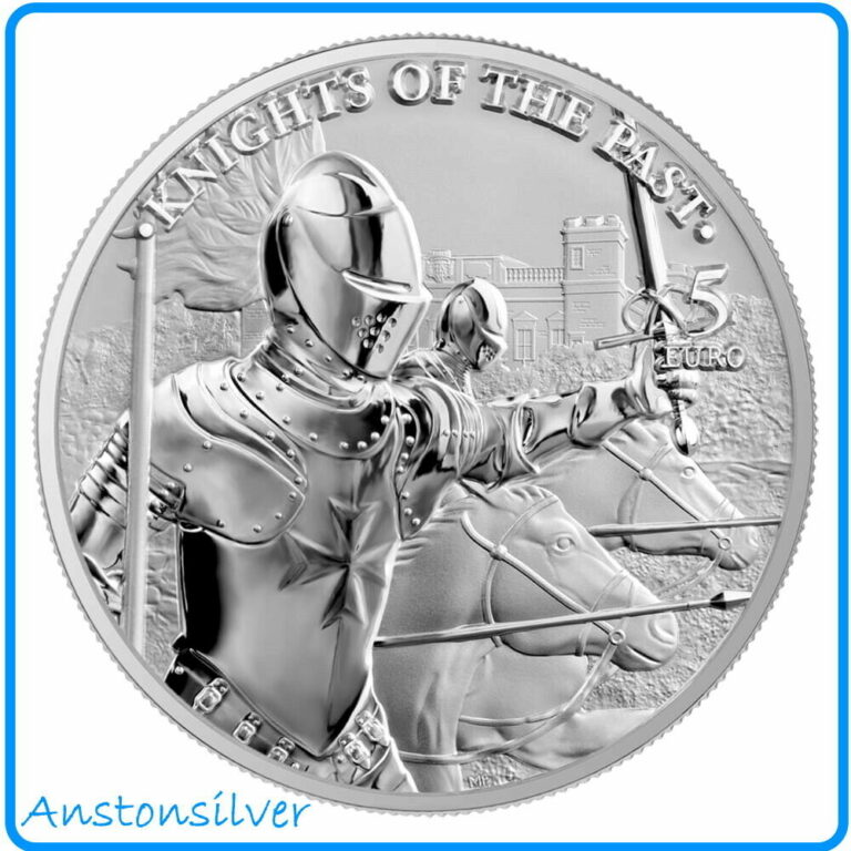 Read more about the article 2021 Germania Knights of the Past Malta–1 oz Silver in Presentation Blisterpack