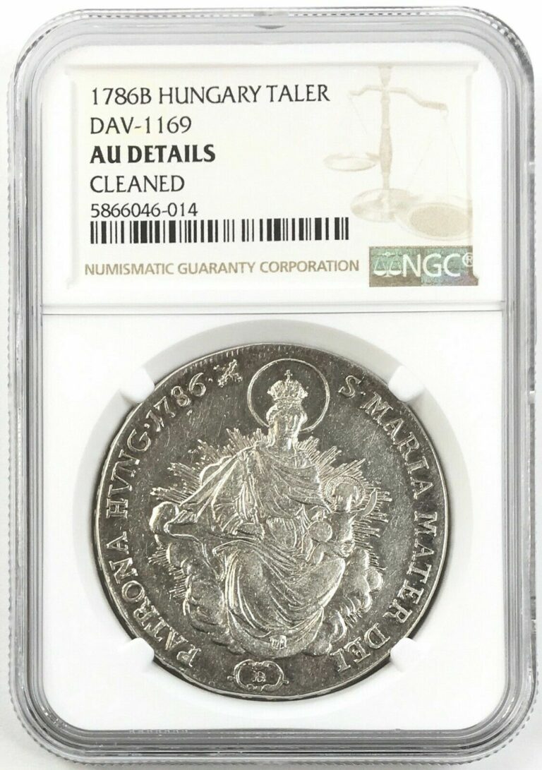 Read more about the article 1786 B Hungary Thaler DAV-1169 About Uncirculated NGC AU Details Cleaned