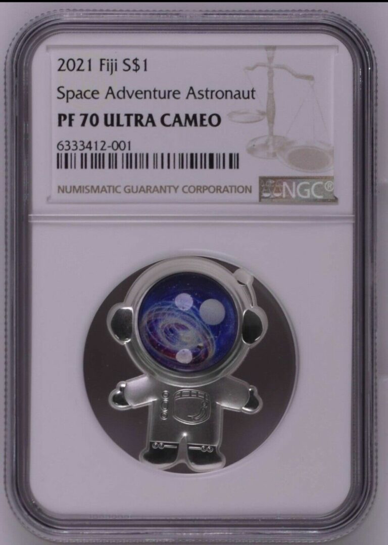 Read more about the article NGC PF70 2021 FIJI SPACE ADVENTURE ASTRONAUT Color Silver Coin 1$ 10gram