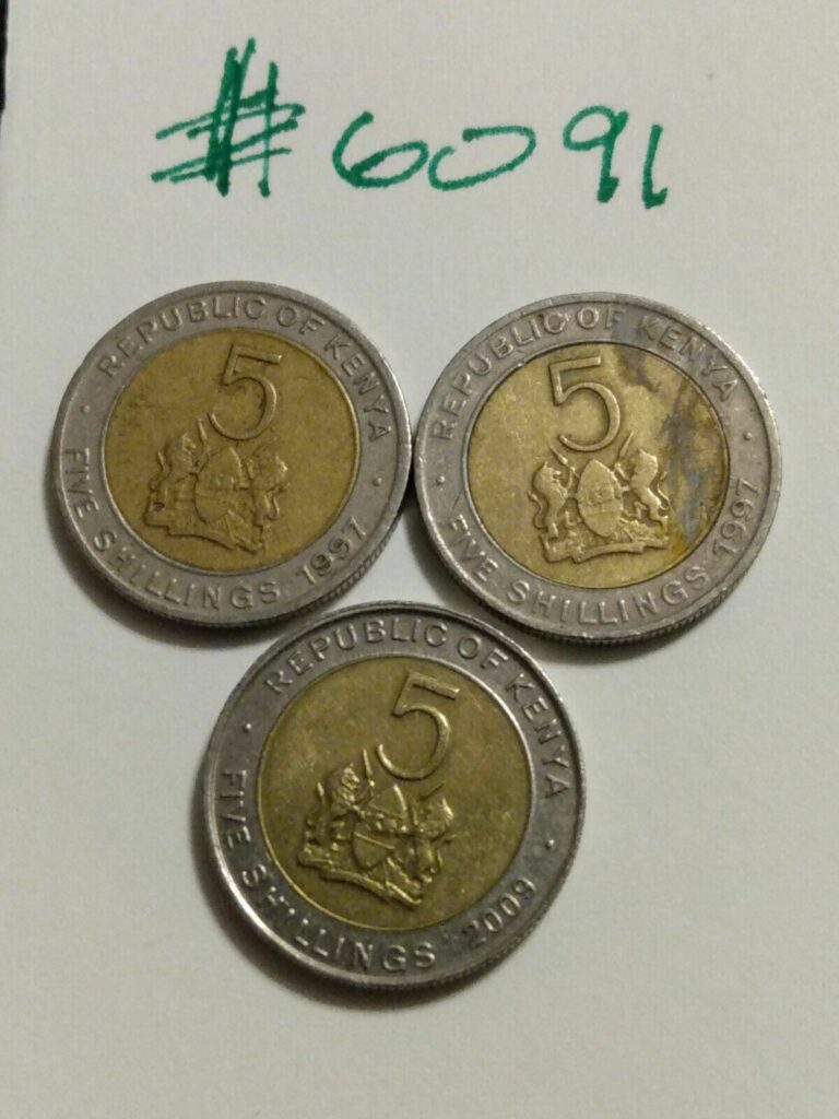 Read more about the article 🇰🇪🇰🇪🇰🇪 2x 1997 and 2009 Kenya 5 Shillings Coins 🇰🇪🇰🇪🇰🇪