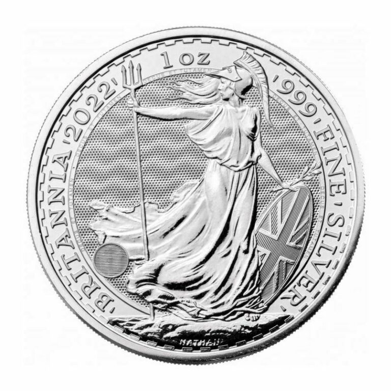 Read more about the article Britannia 2022 Silver 1 Oz Ounce Silver Argent Britain United Kingdom UK