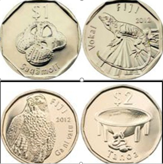 Read more about the article Fiji $ 1 and $ 2 (1 Pc each) – 1 Dollar and 2 Dollar Coins 2012 / 2014 – UNC