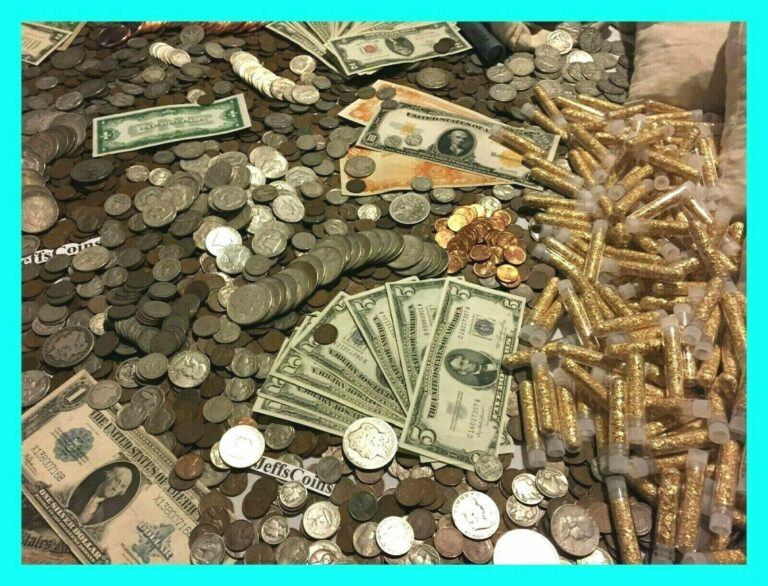 Read more about the article ✯ESTATE LOT OLD US COINS ✯GOLD .999 SILVER BARS BULLION✯ MONEY HOARD PCGS OLD✯