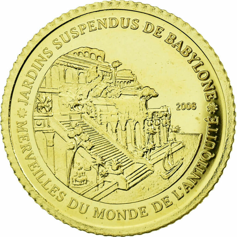 Read more about the article [#28107] Coin  Ivory Coast  Jardins suspendus de Babylone  1500 Francs CFA  2006