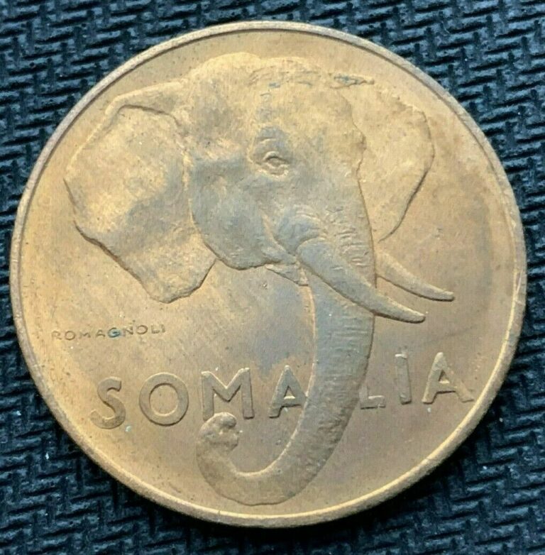 Read more about the article 1950 Somalia 10 Centesimi Coin UNC     World Coin     #C636