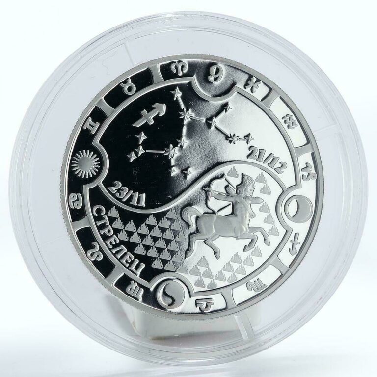 Read more about the article Gabon 1000 francs Zodiac Sagittarius proof silver coin 2014