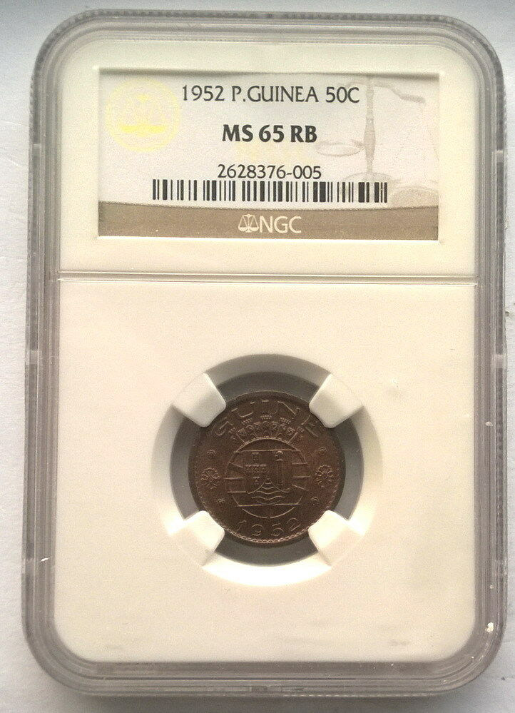 Read more about the article Portuguese Guinea 1952 50 Centavos NGC MS65 Coin UNC