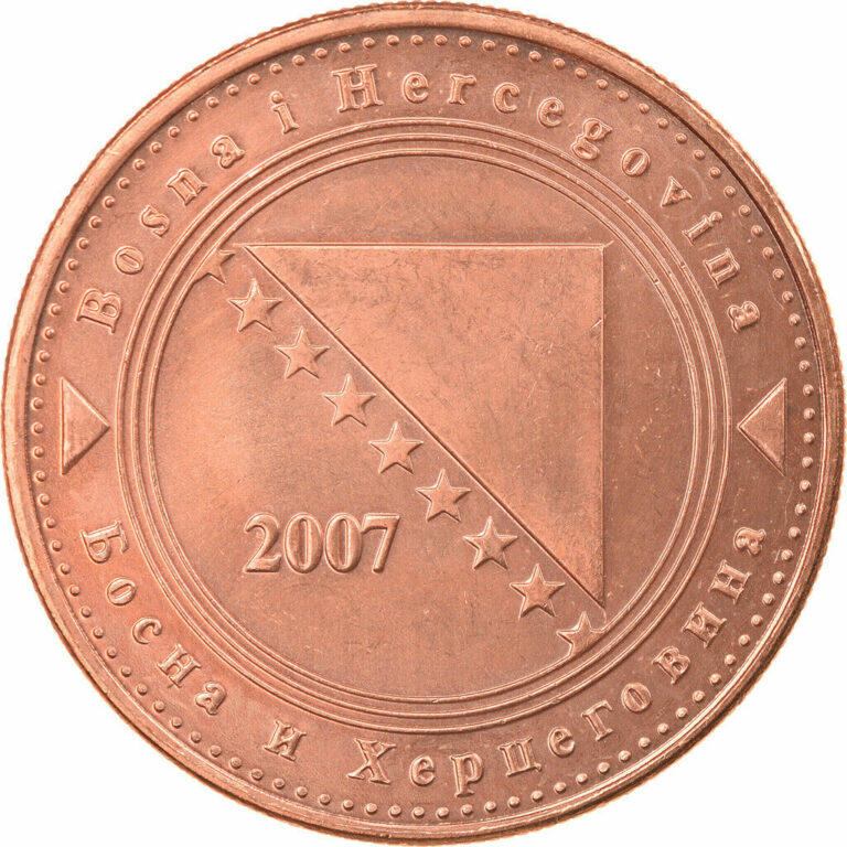 Read more about the article [#793383] Coin  Bosnia – Herzegovina  50 Feninga  2007  MS(63)  Copper Plated