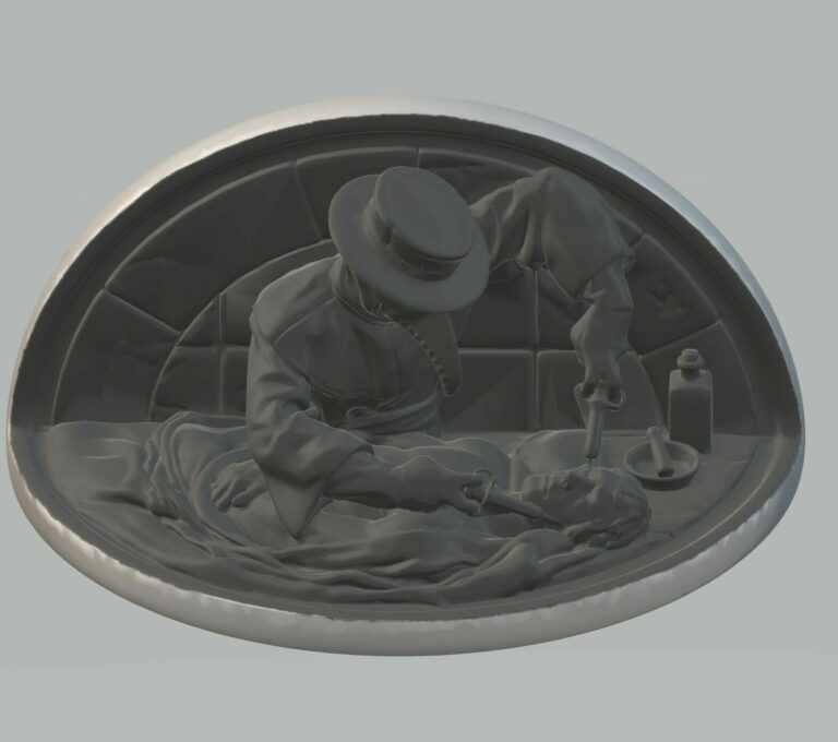 Read more about the article 2022 Chad 10000 Francs PLAGUE DOCTOR -‘THE VACCINATOR’ 3.25oz Silver Coin