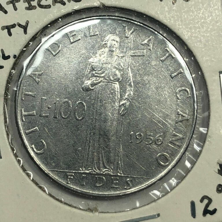 Read more about the article 1956 Vatican City 100 Lira Foreign Coin #1179