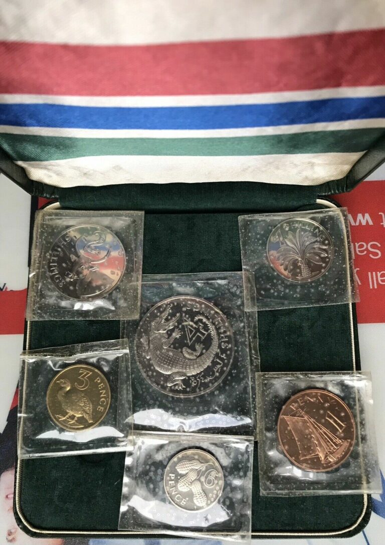 Read more about the article Gambia 1966 Penny to 4 Shillings Proof 6 Coin Collection Set by Royal Mint Cased