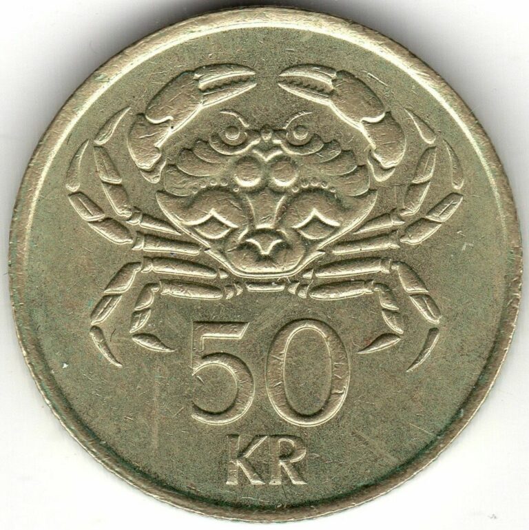 Read more about the article 1987 Iceland 50 Kronur Coin | Pennies2Pounds