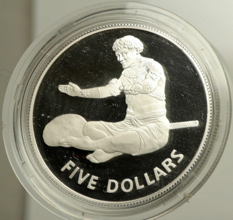 Read more about the article 1979 KIRIBATI Independence from UK VINTAGE Proof Silver 5 Dollar Coin i102503