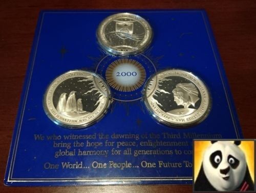Read more about the article 2000 DAWN NEW MILLENNIUM KIRIBATI and PITT and BALLENY Islands Silver Coin Medals
