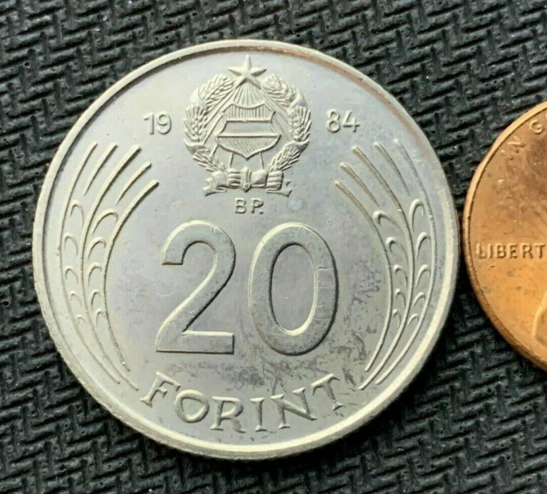 Read more about the article 1984 Hungary 20 Forint Coin UNC    High Grade Condition Rarity    #B633