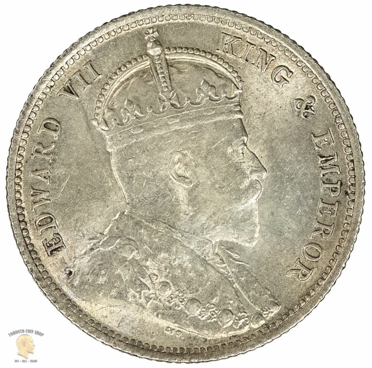 Read more about the article Ceylon Sri Lanka 1903 50 Fifty Cents Silver Coin – Nice Detail!