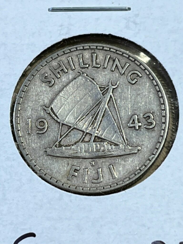 Read more about the article 1943-S Fiji 1 Shilling Silver Coin!! Low Mintage!!