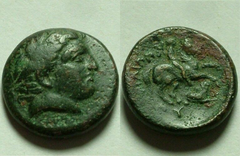 Read more about the article Rare Genuine Ancient Greek Coin Philip II Alexander Olympic rider Macedonia lion