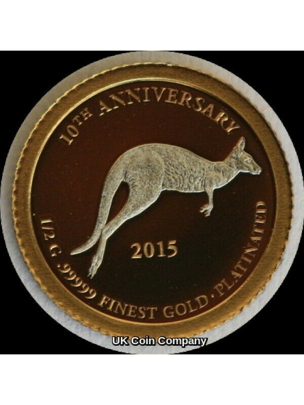 Read more about the article 2015 Gabon Kangaroo 1/2 Gram Gold Proof Like Coin