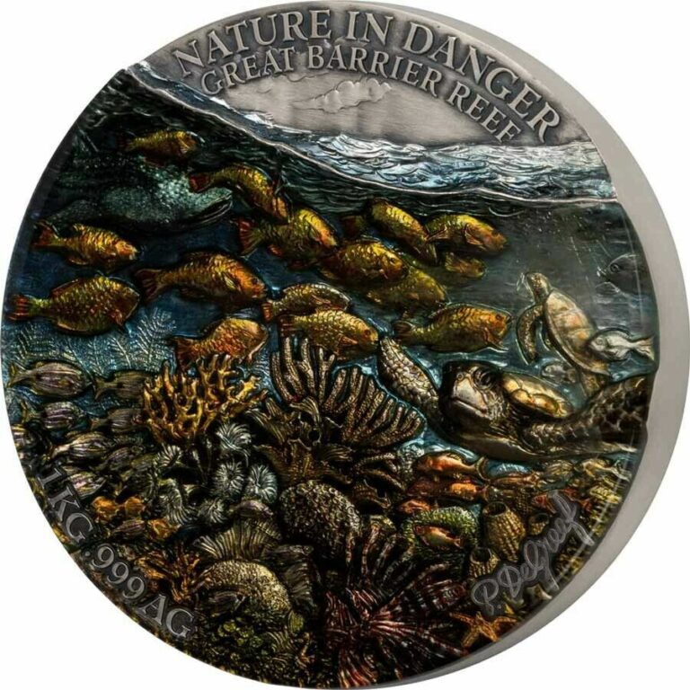 Read more about the article 2021 Benin Nature in Danger Great Barrier Reef 1 Kilo Silver Coin – 99 Made