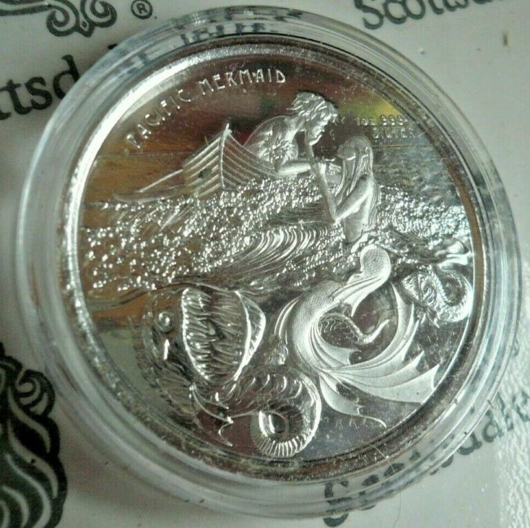 Read more about the article 2021 Samoa Pacific Mermaid 1 oz .999 Silver Round Coin BU Scottsdale Mint