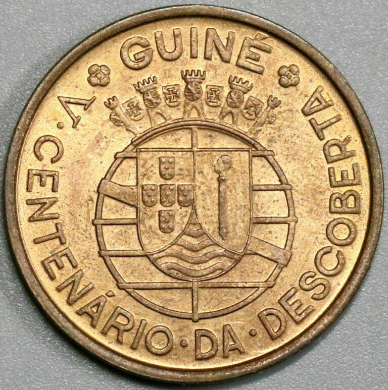 Read more about the article 1946 Guinea-Bissau 1 Escudo Red UNC Portugal Colony Discovery Coin (21060607R)