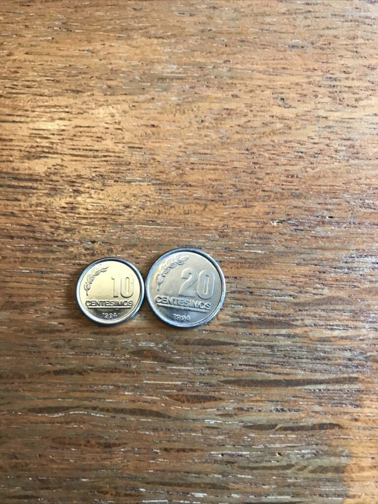 Read more about the article 1994 10  20 Centisimos Uruguay Coins 2 Coins