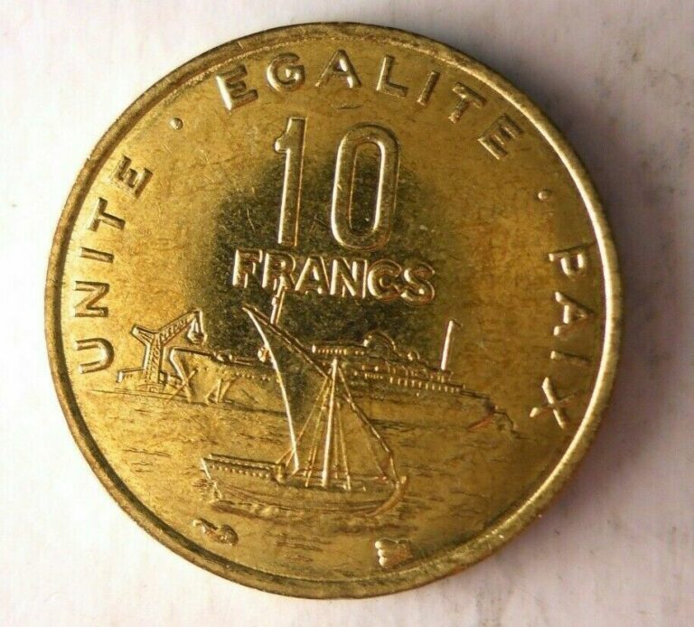 Read more about the article 1996 DJIBOUTI 10 FRANCS – AU/UNC – Great Exotic Coin – FREE SHIP – BIN PPP