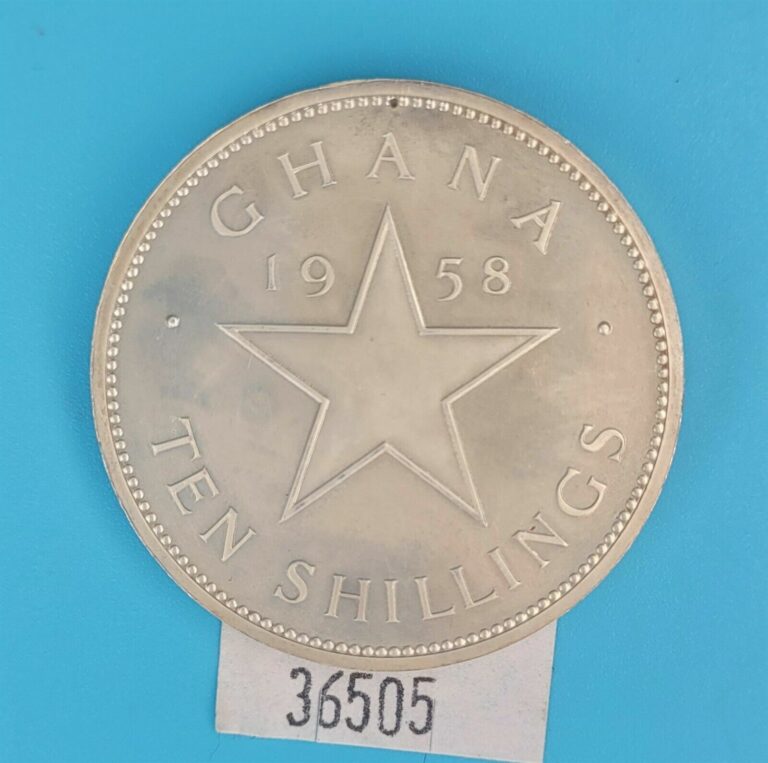 Read more about the article WPCoins ~ GHANA 1958 10 Shillings Proof – 11 000 Minted