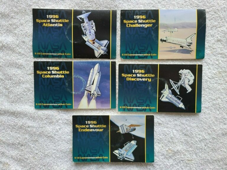 Read more about the article Marshall Islands 1996 Space Shuttle $10 Commemorative Coin Set (5 coins)