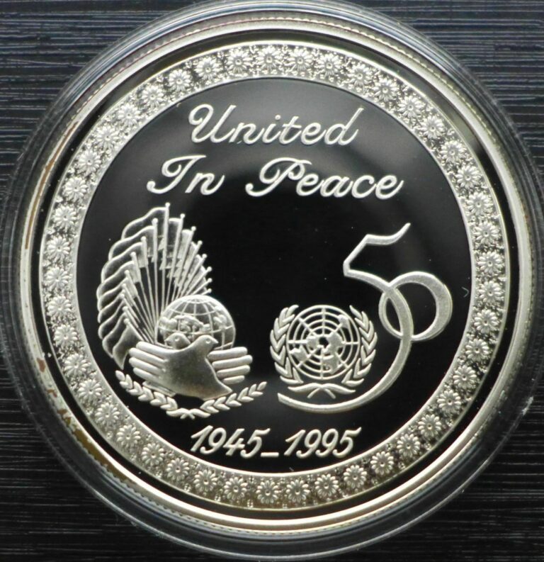 Read more about the article Kuwait 2 Dinars Silver Proof 1995 50th Anniversary – United Nations