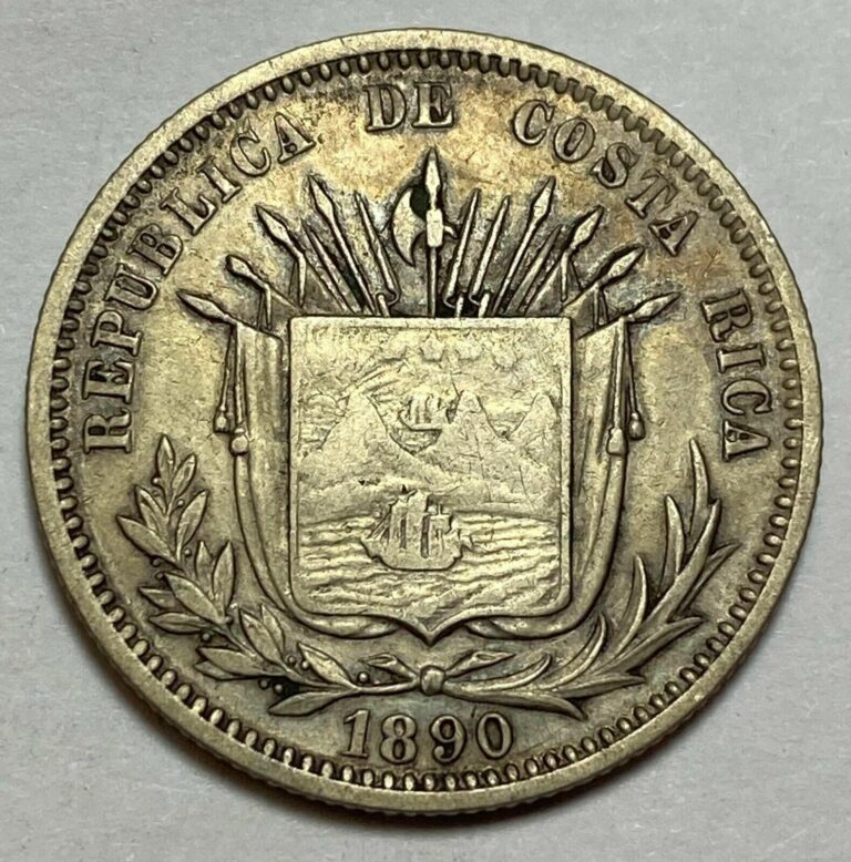 Read more about the article 1890 H Costa Rica 🇨🇷 25 Centavos  ~ Gorgeous Example