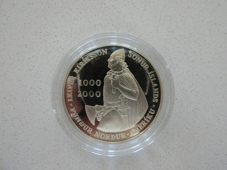 Read more about the article 1000-2000 Iceland “Leif Ericksson” Silver Proof 1000 Kronur