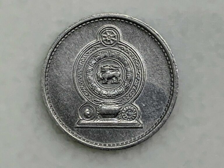 Read more about the article SRI LANKA 1 Cent Coin 1978 KM# 137 Rupee Aluminum Crest Ceylon Arms of Sri Lanka