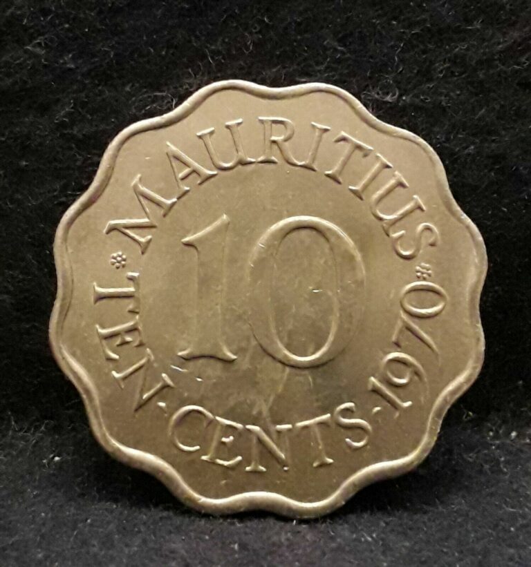 Read more about the article 1970 British Mauritius 10 cents  Elizabeth II  UNC  KM-33