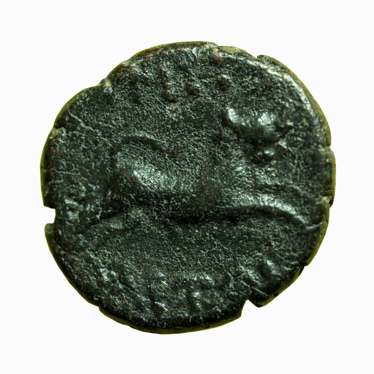 Read more about the article 00083 Ancient Greek Coin Amphipolis Macedonia AE18mm Artemis / Bull