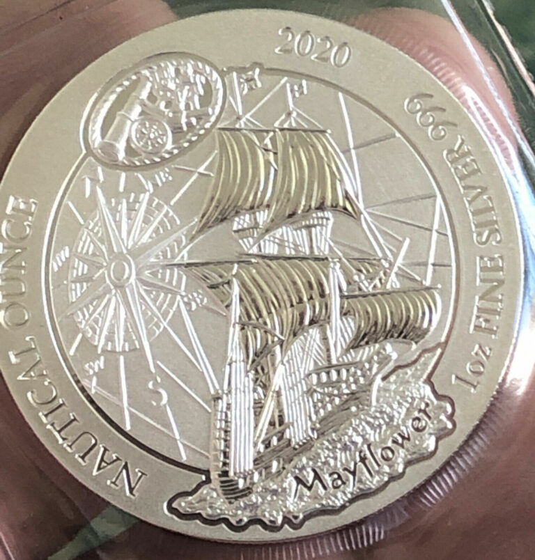 Read more about the article 2020 Rwanda Mayflower 1 Troy  Silver Coin in orig mint sealed pack BU!!