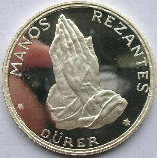 Read more about the article Equatorial Guinea 1970 Durer’s Praying 100 Pesetas Silver Coin