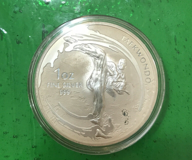 Read more about the article Rare 2019 South Korea Taekwondo 1 oz Silver Coin Original Brilliant Uncirculated