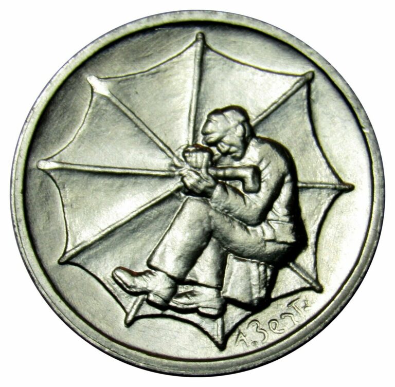 Read more about the article San Marino 1 Lira 1978 coin KM#76 spider web umbrella  AU-UNC