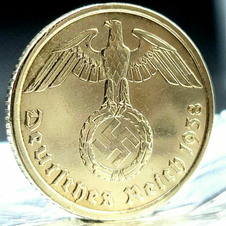 Read more about the article Nazi Germany *Beautiful* Genuine WW2 10 Reichspfennig (Pfennig) Bronze Coin