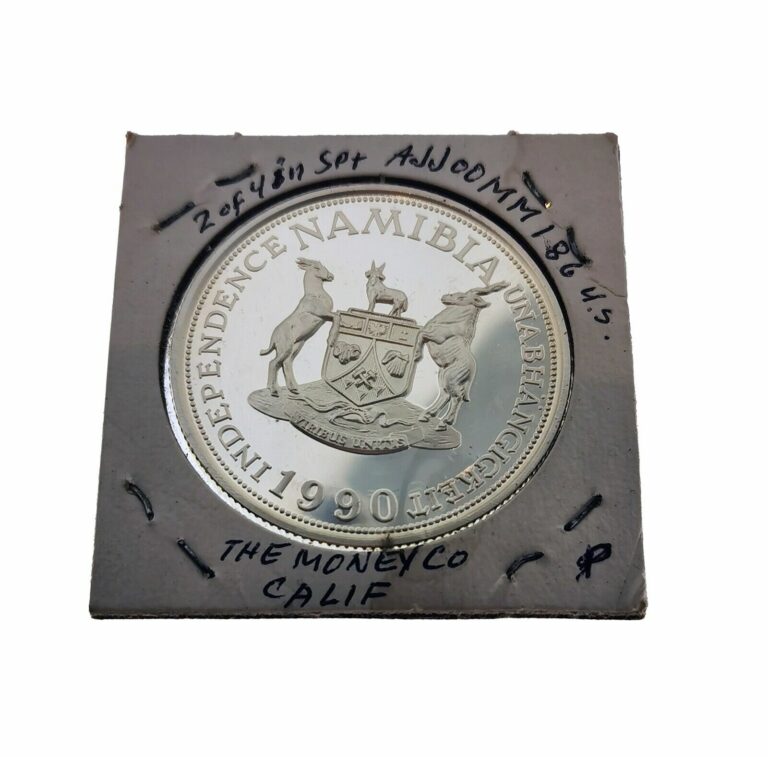 Read more about the article 1990 Namibia Coin  Essai Indépendance  10 Marks  Silver Coin  Proof