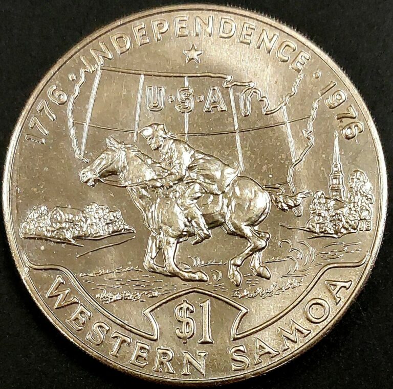 Read more about the article 1976 Western Samoa 1 Tala US Bicentennial coin!