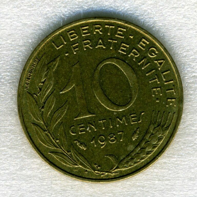 Read more about the article France 10 Centimes 1987 – Coin – .99c flat shipping