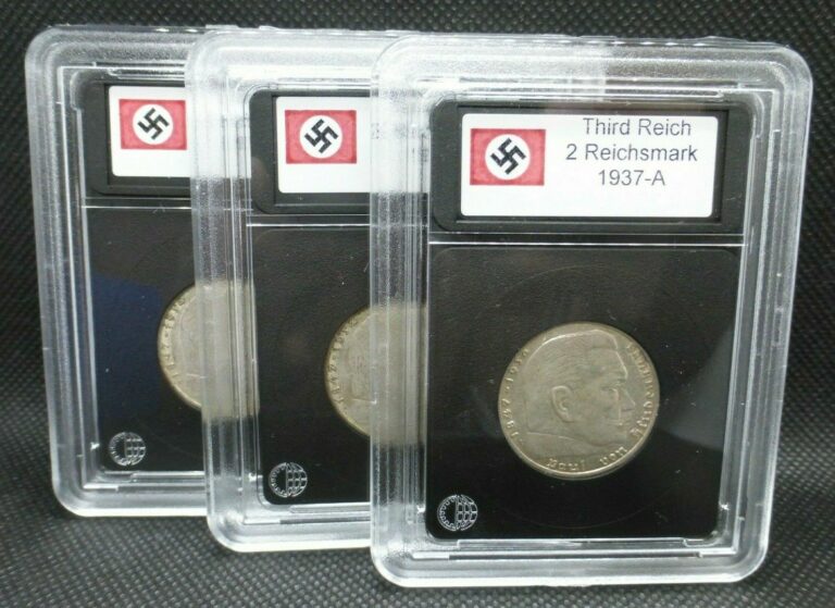 Read more about the article Third Reich 2 Reichsmark Silver Coin 1937-39 WW2 Relic Germany Hindenburg