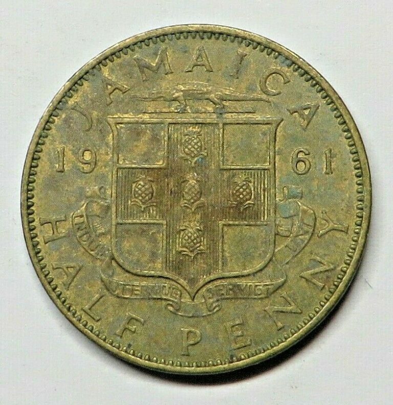 Read more about the article Jamaica 1/2 Penny 1961 Nickel-Brass KM#36