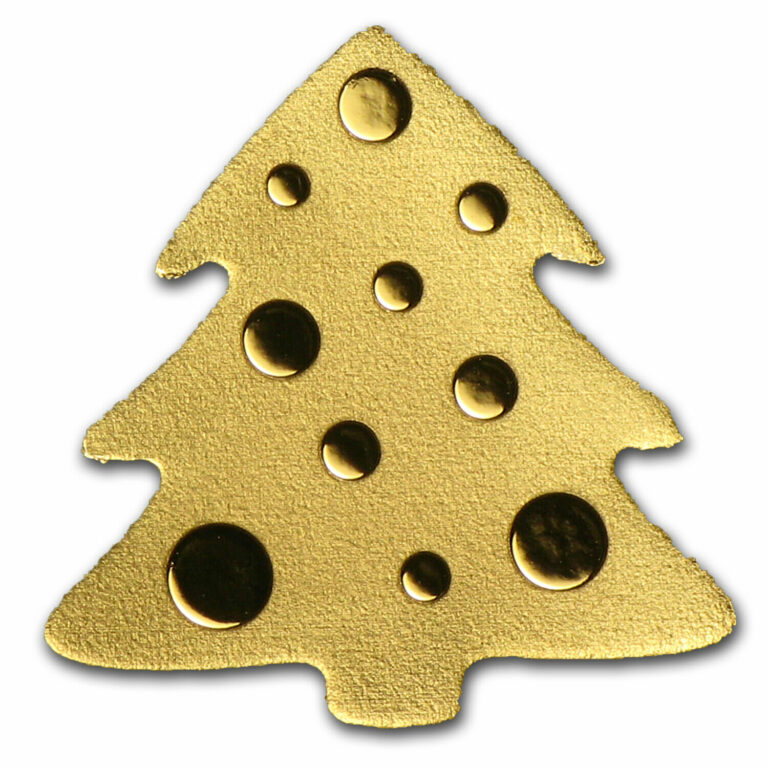 Read more about the article Palau 1/2 gram Gold $1 Golden Christmas Tree Coin – SKU #85413
