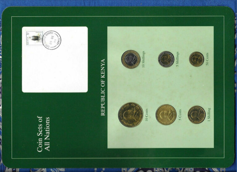 Read more about the article Coin Sets of All Nations Kenya 6 coin 1991 – 1995 UNC