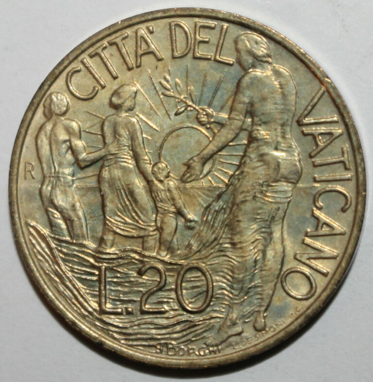 Read more about the article Vatican City 20 Lire Coin 1998 R KM# 294 Pope John Paul II Twenty